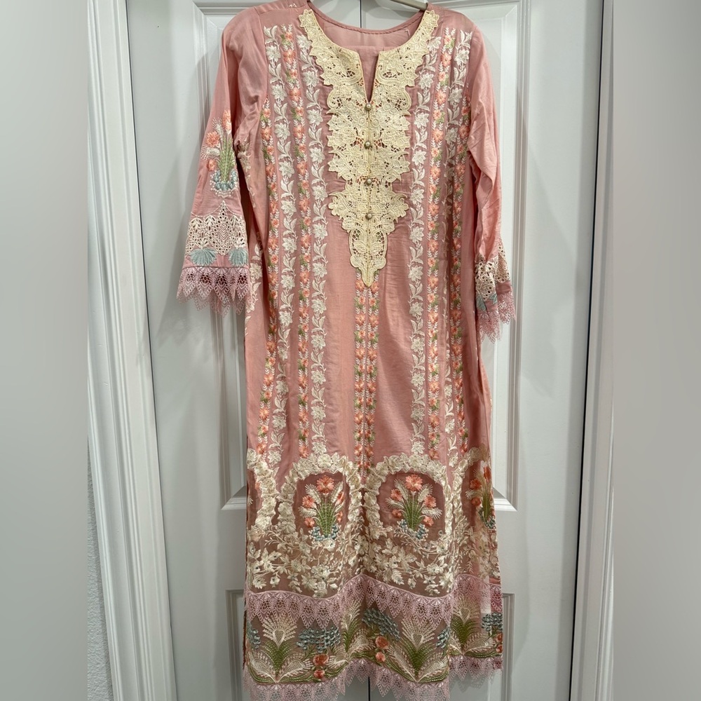 Crimson by saira shakira embroidered lawn dress/pakistani indian